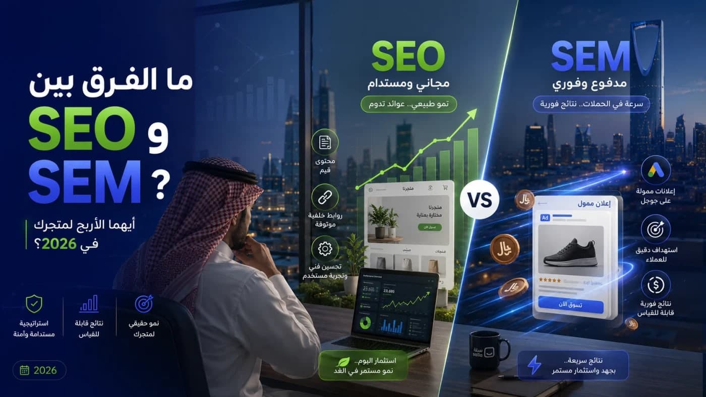 مَا الْفَرْقُ بَيْنَ SEO وَ SEM | JBR SEO