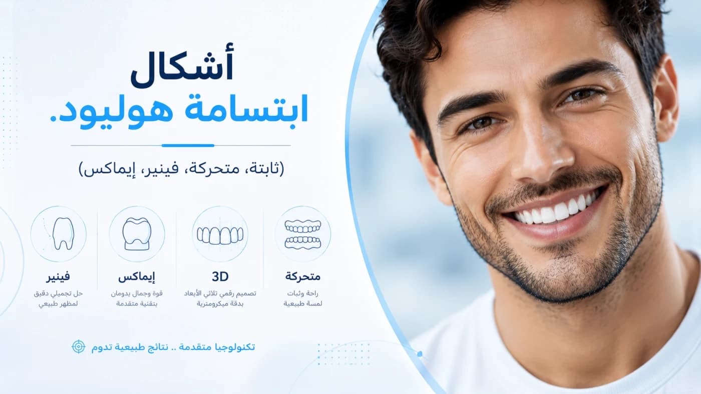 اشكال ابتسامة هوليود 