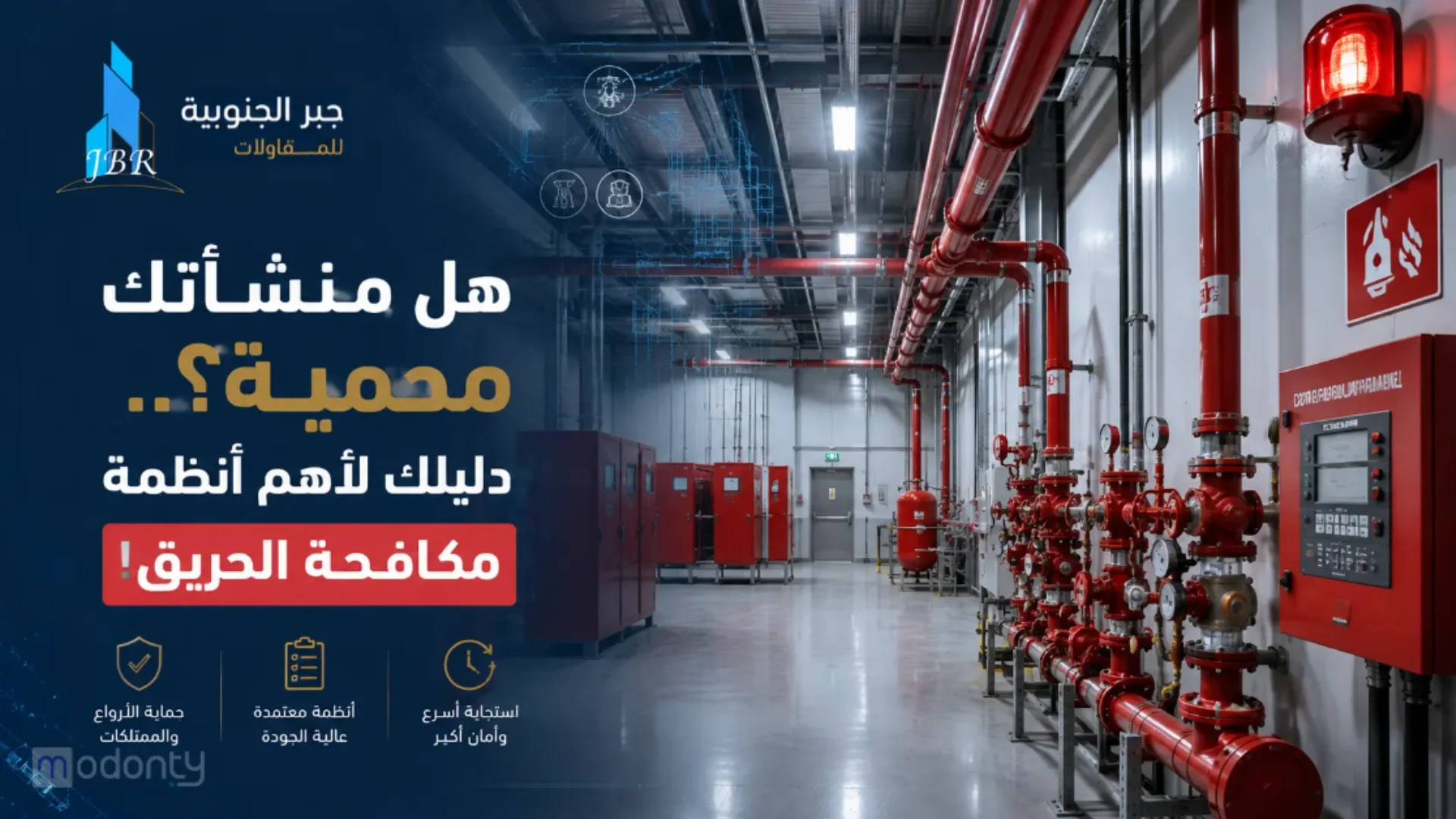 ماهى أنظمة مكافحة الحريق وكيف تختار النظام المناسب لمشروعك؟