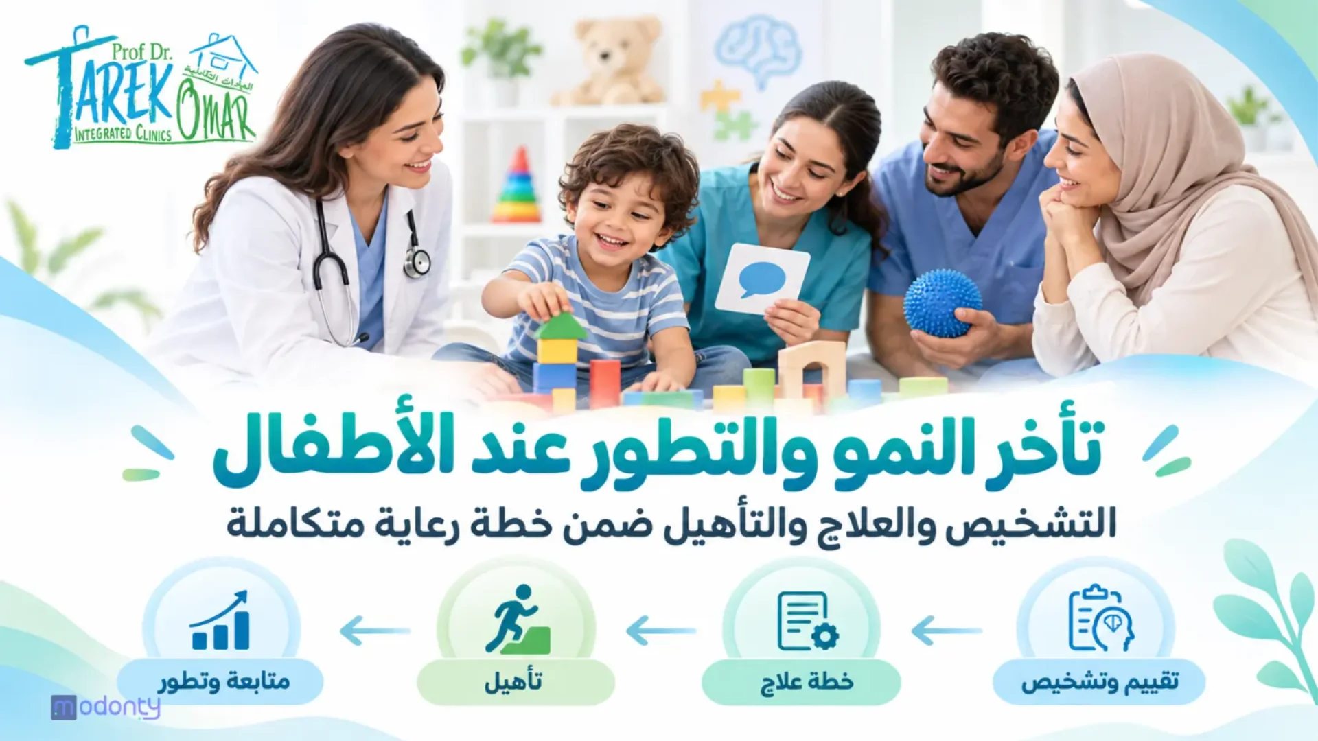 تأخر التطور عند الأطفال التشخيص والعلاج والتأهيل ضمن خطة رعاية متكاملة