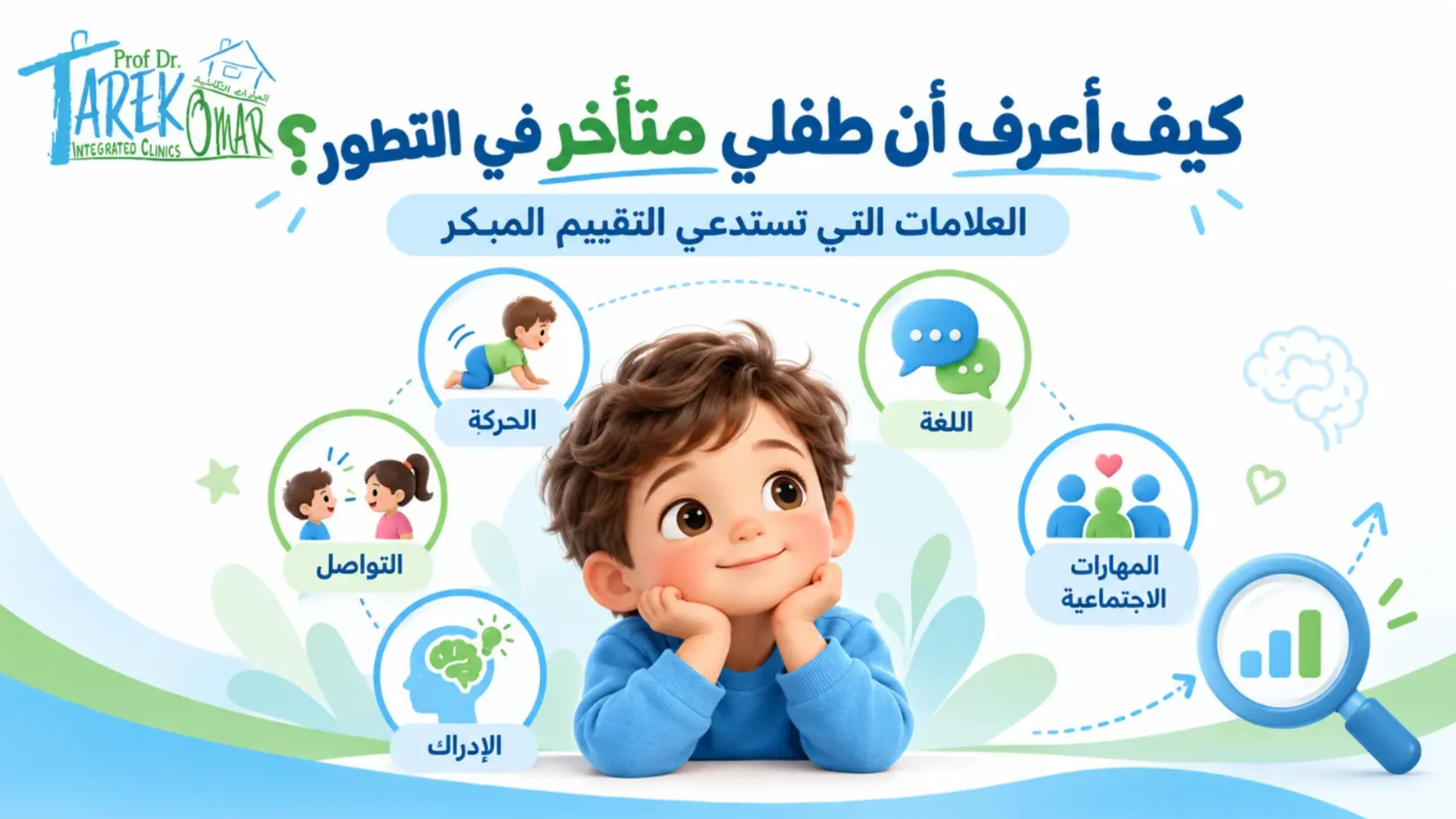 كيف أعرف أن طفي متأخر في التطور؟